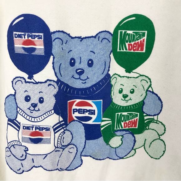 Vintage Pepsi Bear Crewneck Sweatshirt - Picture 2 of 10